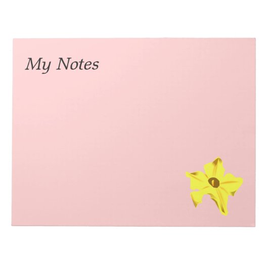 Notitieblok van pompoenbloem (Voorkant)