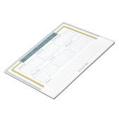 Notitieblok van wekelijkse takenlijst (Schuin)