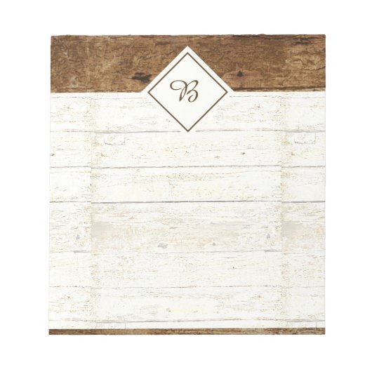 Notitieblok van wit hout (Voorkant)