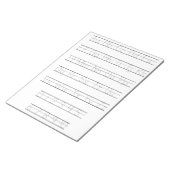 Notitieblok voor alfabet- en cijferovertrekken (Schuin)