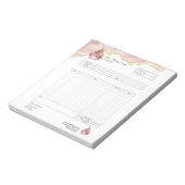 Notitieblok voor bestelformulier factuur bakkerij (Linkerzijde)