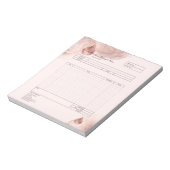 Notitieblok voor bestelformulier factuur bakkerij  (Linkerzijde)