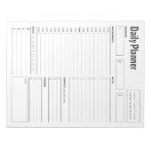 Notitieblok voor de dagelijkse werkplanner (Voorkant)