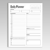 Notitieblok voor de dagelijkse werkplanner