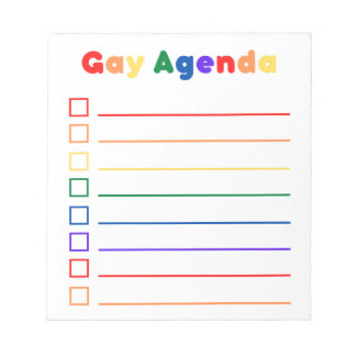 Notitieblok voor de Gay Agenda