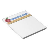Notitieblok voor de regel voor leraren (Schuin)