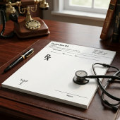 Notitieblok voor doktersrecept voor artsen en medi