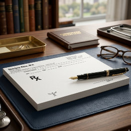 Notitieblok voor doktersrecept voor artsen en medi