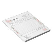 Notitieblok voor factuur bestelformulier cupcake b (Schuin)