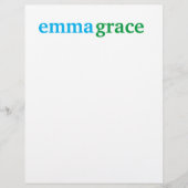 Notitieblok voor gepersonaliseerde gebondenheid briefhoofd (Voorkant)