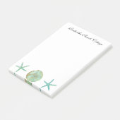 Notitieblok voor gepersonaliseerde waterverf post-it® notes (Schuin)