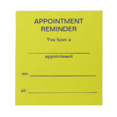 Notitieblok voor herbenoeming - Bright Geel (Voorkant)