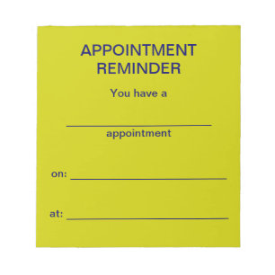 Notitieblok voor herbenoeming - Bright Geel