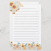 Notitieblok voor herfst schrijfpapier briefpapier (Voorkant / Achterkant)