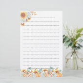 Notitieblok voor herfst schrijfpapier briefpapier (Staand voorkant)