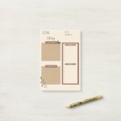 Notitieblok voor het bepalen van doelstellingen post-it® notes (Op bureau)