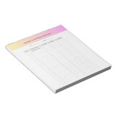 Notitieblok voor het bijhouden van inkomsten en ui (Schuin)