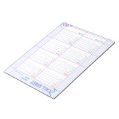 Notitieblok voor het bijhouden van telefoongesprek (Schuin)