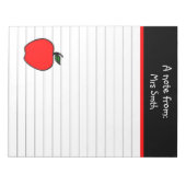 Notitieblok voor het cadeau aan Apple School-schol (Voorkant)