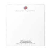 Notitieblok voor het uploaden van zakelijke Logo e (Voorkant)