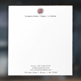 Notitieblok voor het uploaden van zakelijke Logo e