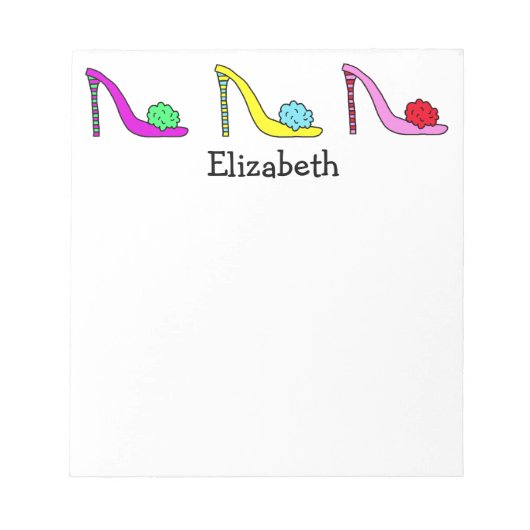 Notitieblok voor hiel Stiletto-schoten (Voorkant)