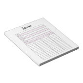 Notitieblok voor kleine bedrijfsfacturen (Schuin)