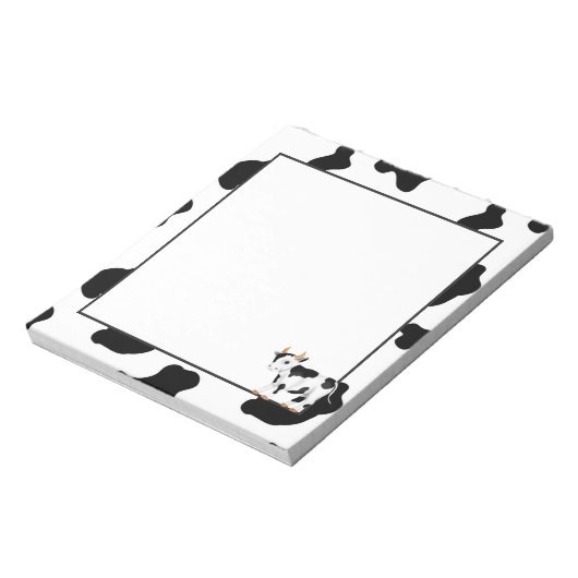 Notitieblok voor koe van het land met plezier cart (Linkerzijde)