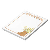 Notitieblok voor laarzen, bloemen en vlinders (Linkerzijde)