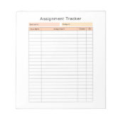 Notitieblok voor leerlingtoewijzingsbeheer (Voorkant)