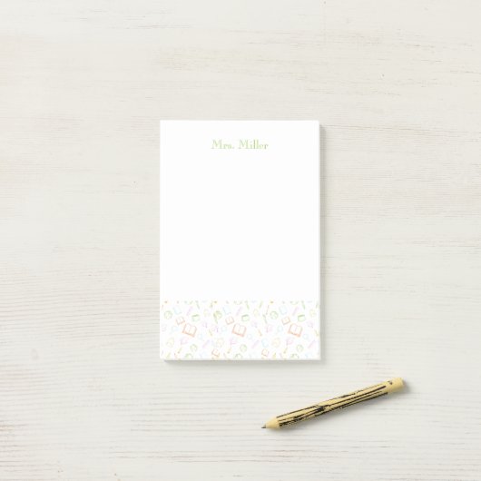 Notitieblok voor leraren post-it® notes (Op bureau)