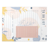 Notitieblok voor lijst met bitelkleurige kleuren (Voorkant)