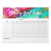 Notitieblok voor maandelijkse opvolging van goede  (Voorkant)