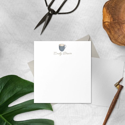 Notitieblok voor persoonlijke Mok koffie