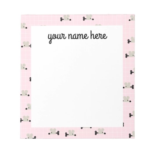 Notitieblok voor persoonlijke muis (Voorkant)