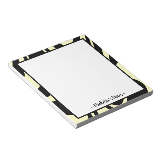 Notitieblok voor persoonlijke naam (Schuin)