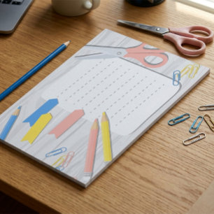 Notitieblok voor schoolbenodigdheden – gevoerd bri