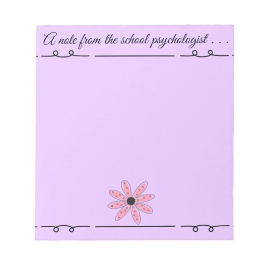 Notitieblok voor schoolpsychologen (Voorkant)