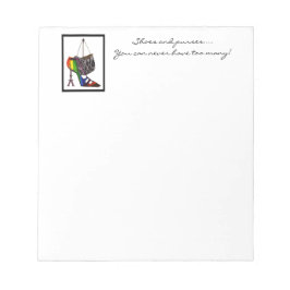 Notitieblok voor schop en paars