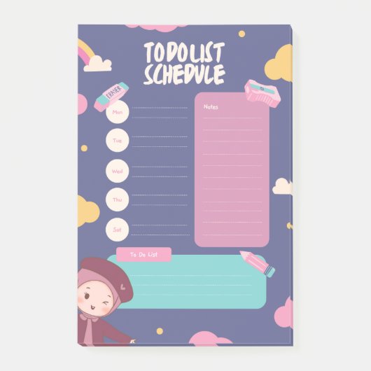 Notitieblok voor takenlijst post-it® notes (Voorkant)