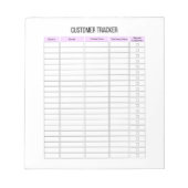 Notitieblok voor Tracker-planner voor kleine bedri (Voorkant)