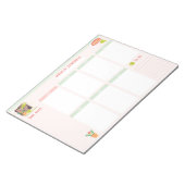 Notitieblok voor wekelijkse kalender 8,5x11 (Schuin)