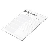 Notitieblok voor wekelijkse planner instellen (Schuin)