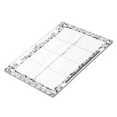 Notitieblok voor wekelijkse platinering van Floral (Schuin)