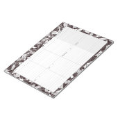 Notitieblok voor wekelijkse verfpagina met kunstve (Schuin)