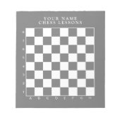 Notitieblok voor zwarte en witte schaakbord voor l (Voorkant)
