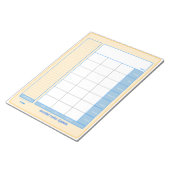 Notitieblok Wekelijkse menuplanner (Schuin)