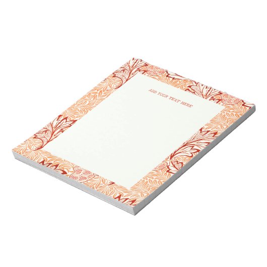 NOTITIEBLOK : WILLIAM MORRIS : APPEL (Linkerzijde)