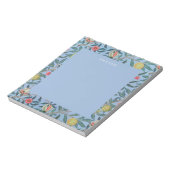 NOTITIEBLOK : WILLIAM MORRIS : " BLUE POMEGRANATES (Linkerzijde)