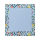 NOTITIEBLOK : WILLIAM MORRIS : " BLUE POMEGRANATES (Voorkant)